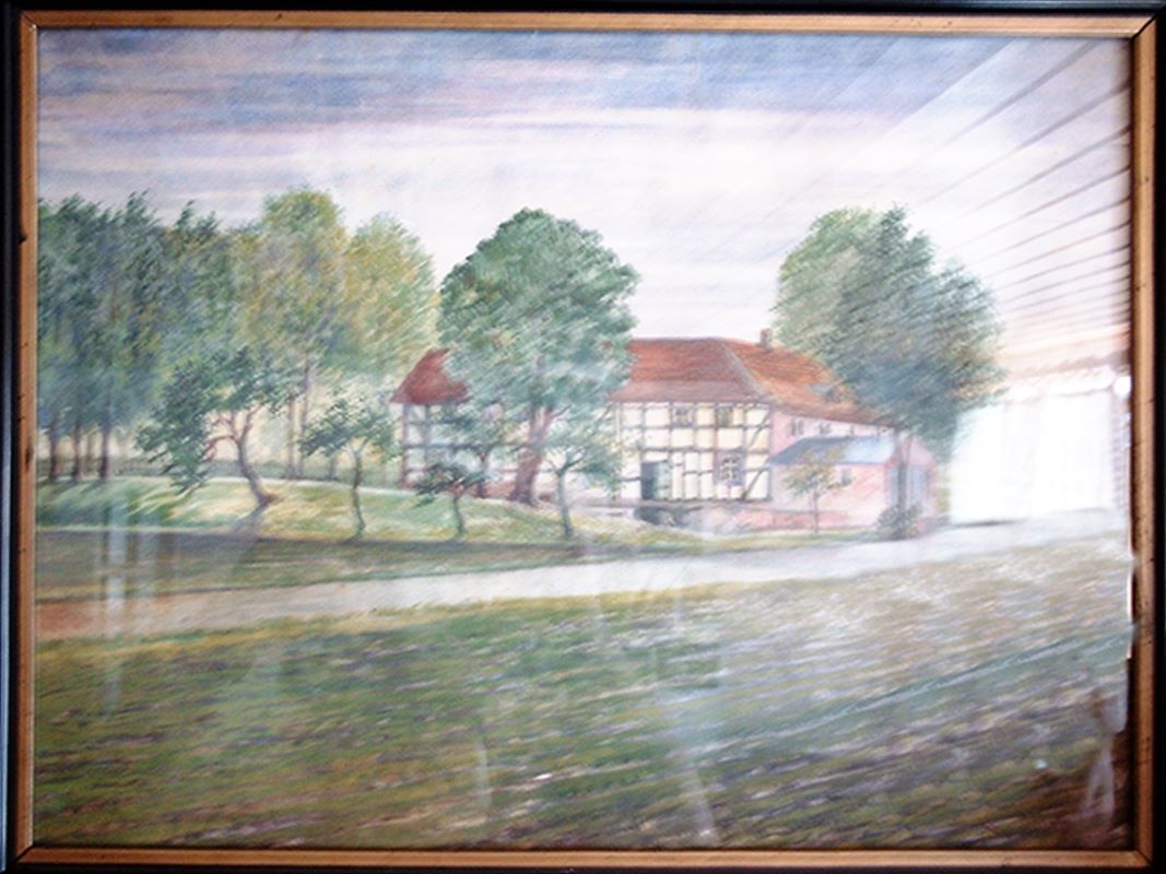Bruchmühle vor 1900 nach einer Postkarte gemalt